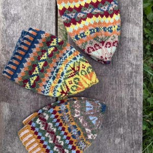 Fair Isle-mössa stickmönster: Traditionell vintermössa (digital nedladdning)