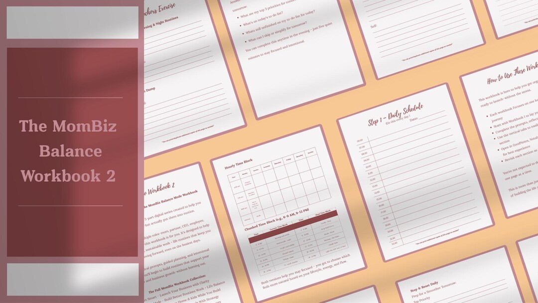 Build Better Routines – Workbook 2: the Mombiz Balance Mode Digital ...