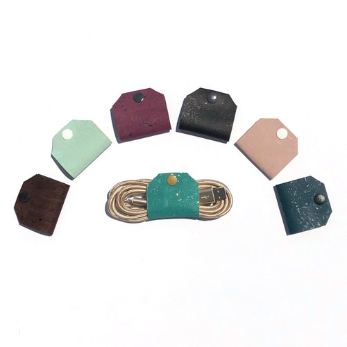 Cork Cord Organizer. Cork Cord Keeper. Headphone Cord Wrap. Etsy