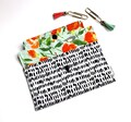 Black & White Fabric Coupon Holder. Cash Envelope Wallet . Black Receipt Holder. Phone Case. Jewelry Pouch.