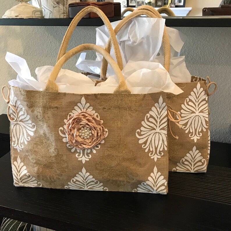 burlap wedding bags