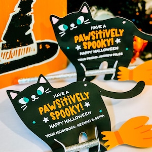 Black Cat Pencil Broom Halloween gift, non-candy Halloween treat, classroom Halloween, Halloween party favor—INSTANT DOWNLOAD
