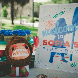 Moana Birthday Party Sign, Moana Welcome Sign, Moana Party