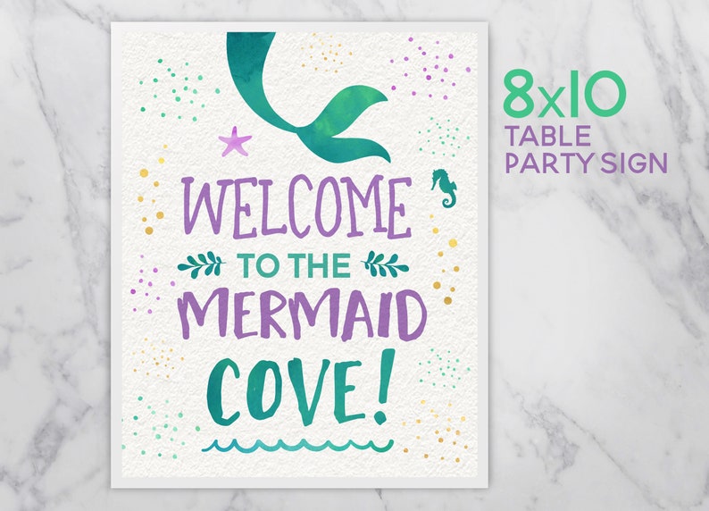 Mermaid Invitation, Mermaid Birthday Invitation, Under The Sea Invitation Mermaid Birthday Party image 5