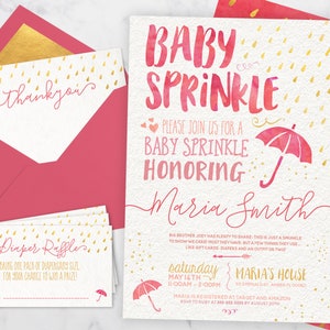 Baby Sprinkle Invitation Girl, Baby Shower Invitation Girl, sprinkle shower