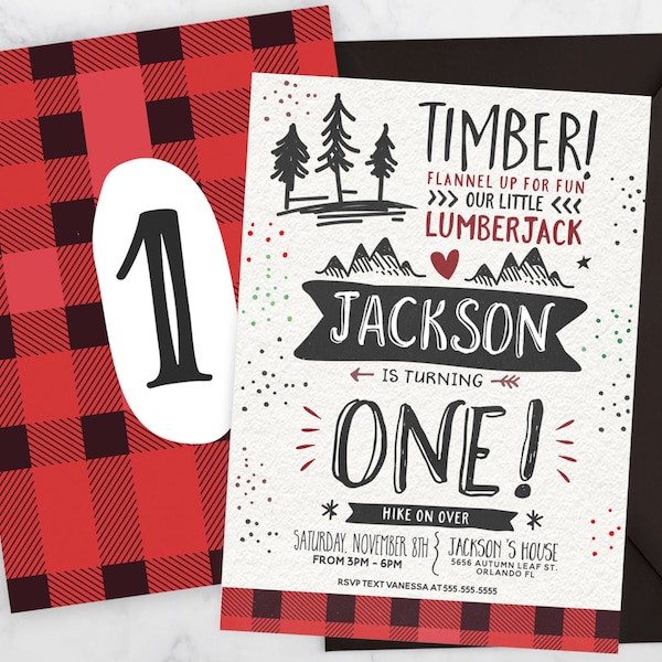 Lumberjack First Birthday