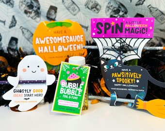 Halloween Printable Favor Tags for Kids