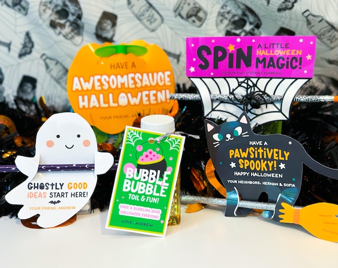 Halloween Printable Favor Tags for Kids