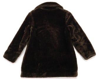 Brown Faux Fur Jacket by White Stag Outerwear - Vintage 1960's