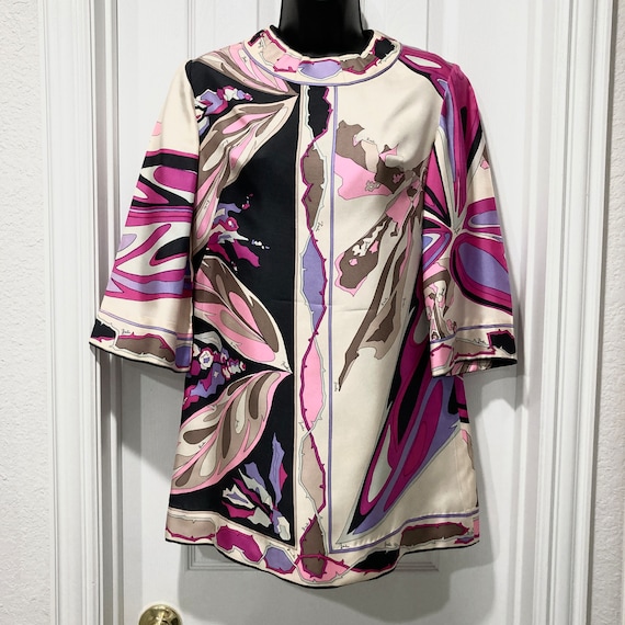 EMILIO PUCCI ピンク チェスターコート ベルト付き カシミヤ混ベルテッドコート（0314252109