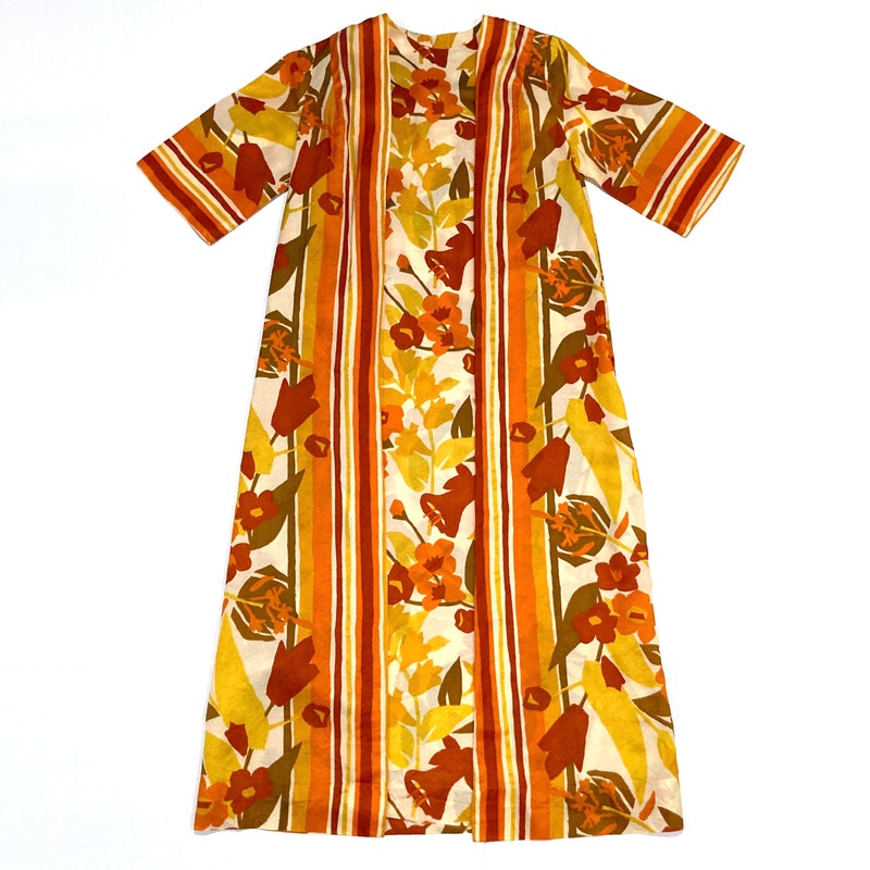 1960s Caftan Maxi Dress by Dela Ann | O/S
