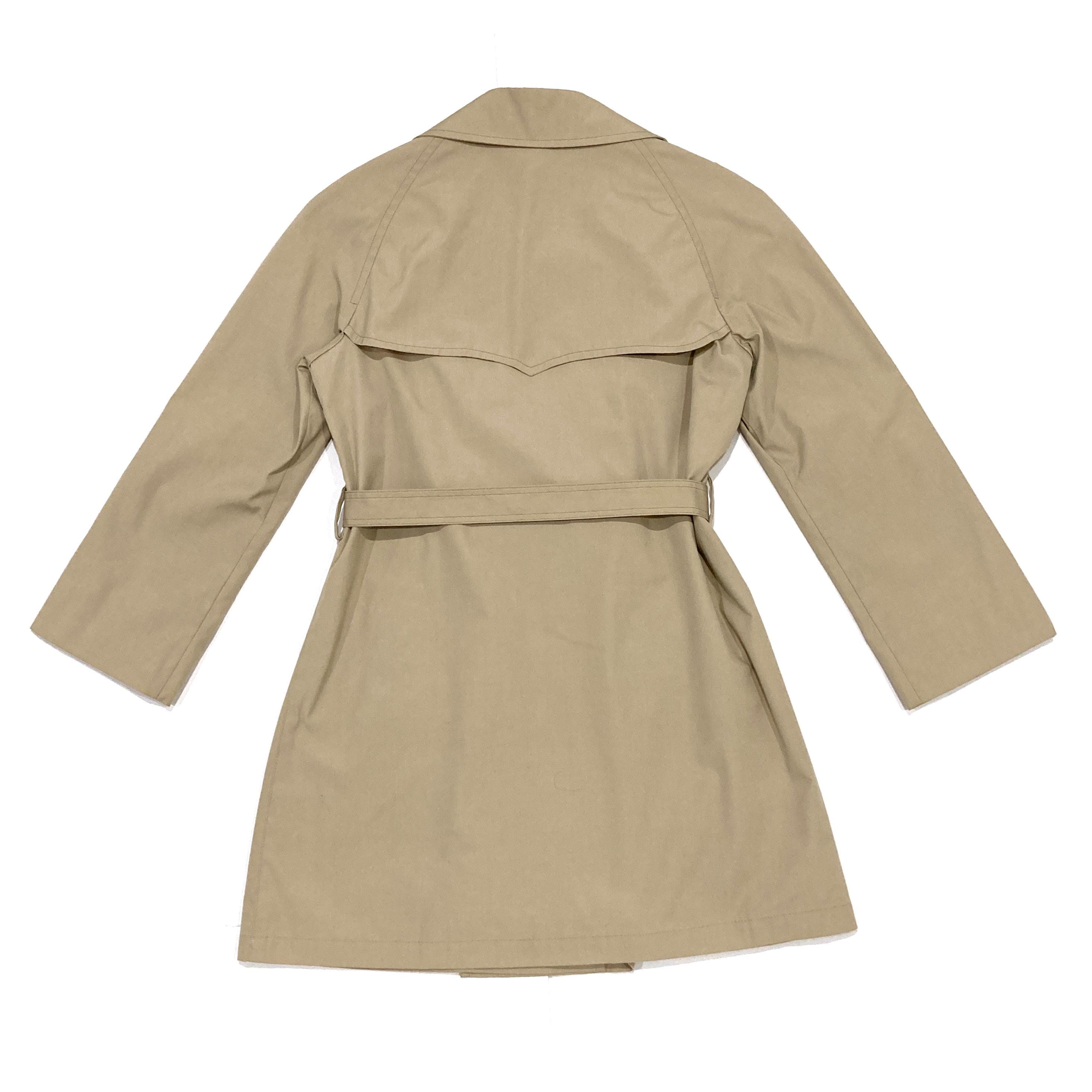 London Fog Trench Coat Jacket - Vintage 1980's Khaki Outerwear