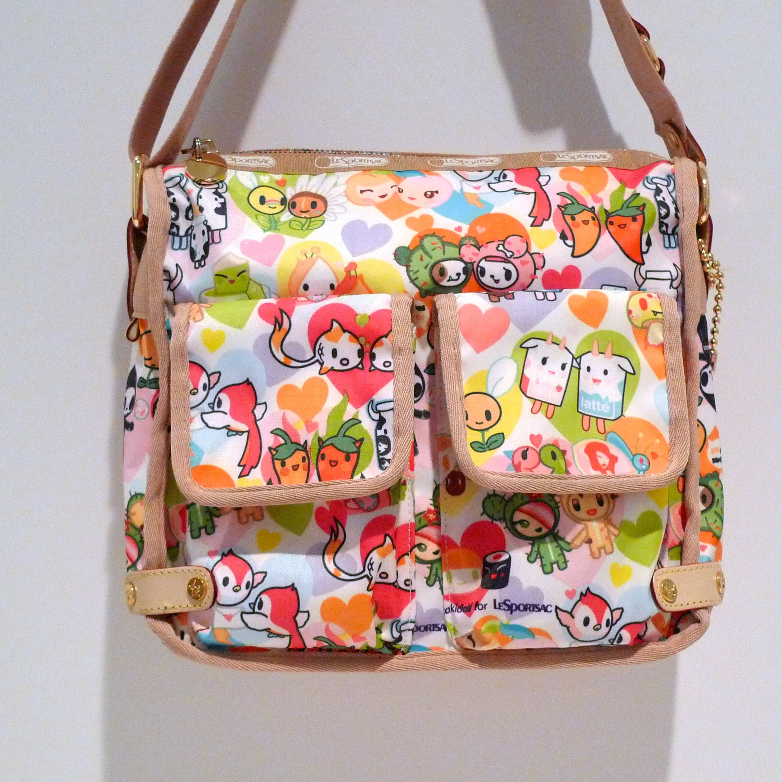 Tokidoki Bag - L'amour Lesportsac Purse / Characters in Love
