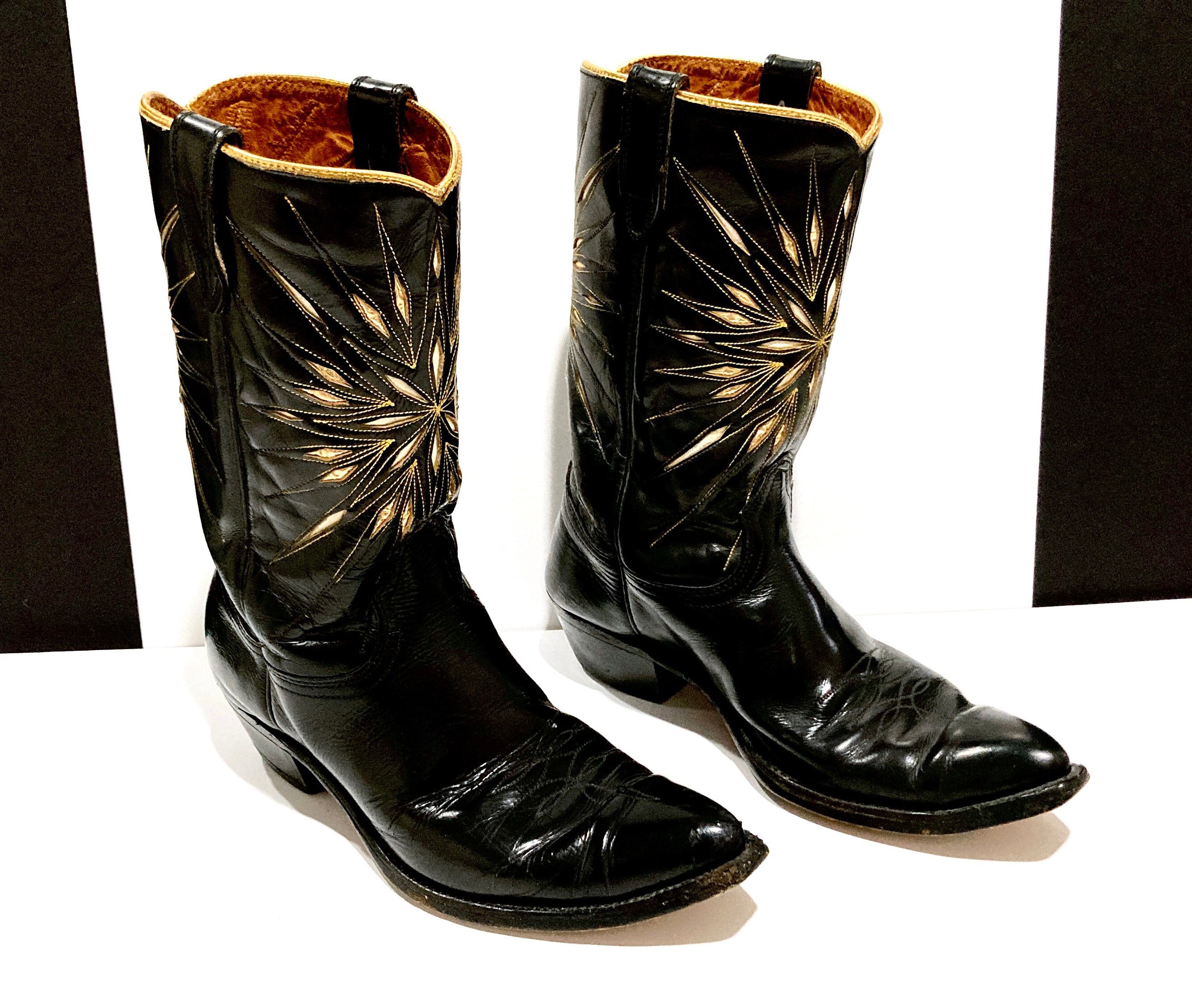 Cowboy Boots by Acme 1970s - Mens Size 9.5 (closer to Size 9