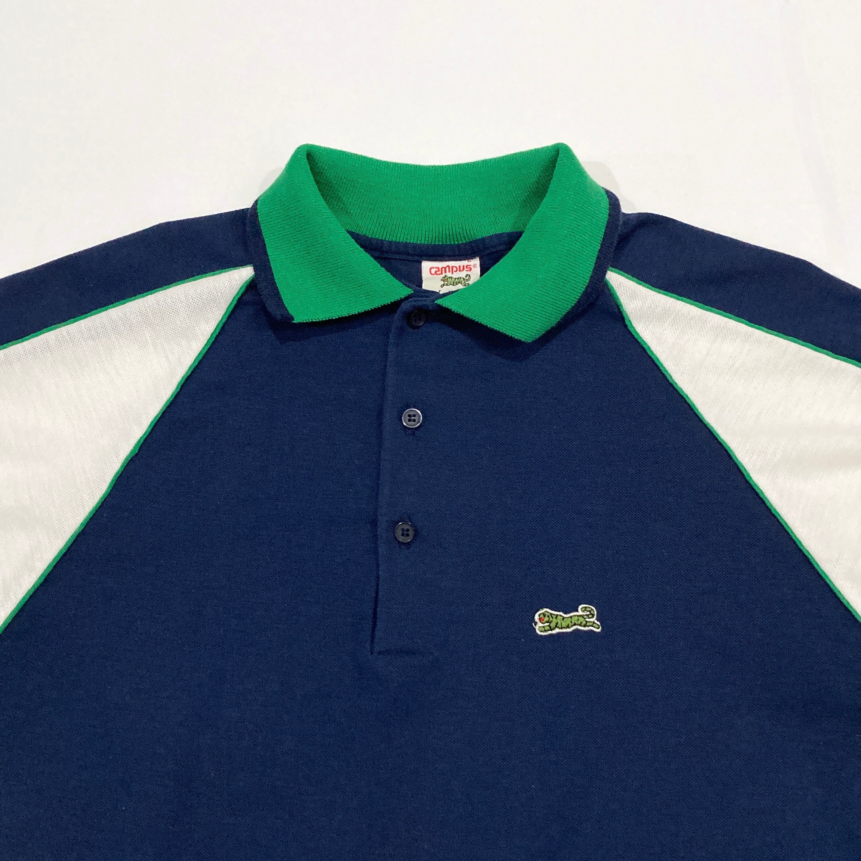 Le Tigre Campus Polo Shirt 1980s - Vintage Preppy Tiger Logo
