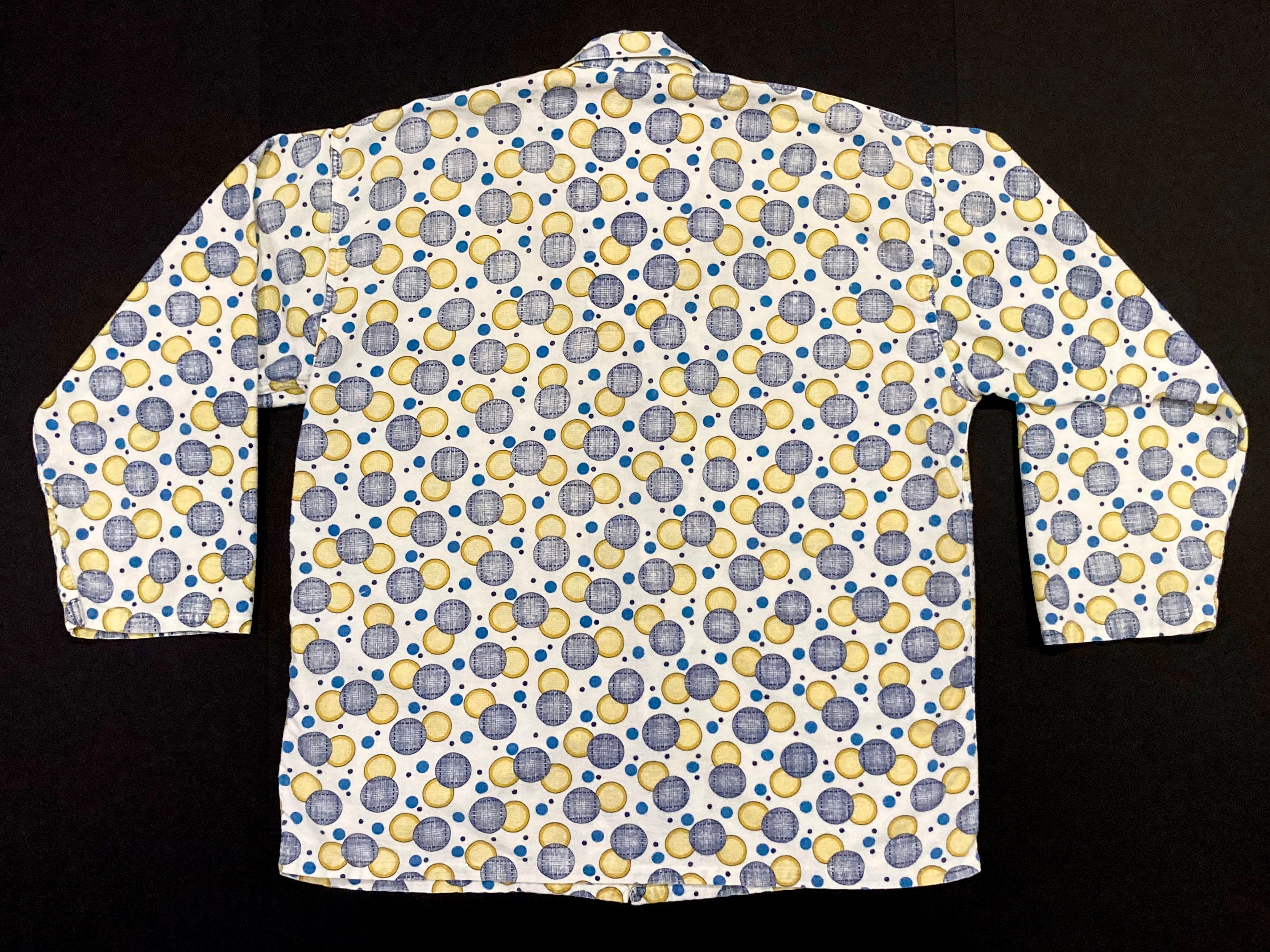 Pajama Top Vintage 1960s Montgomery Ward Brent Brand Blue Gold - Etsy