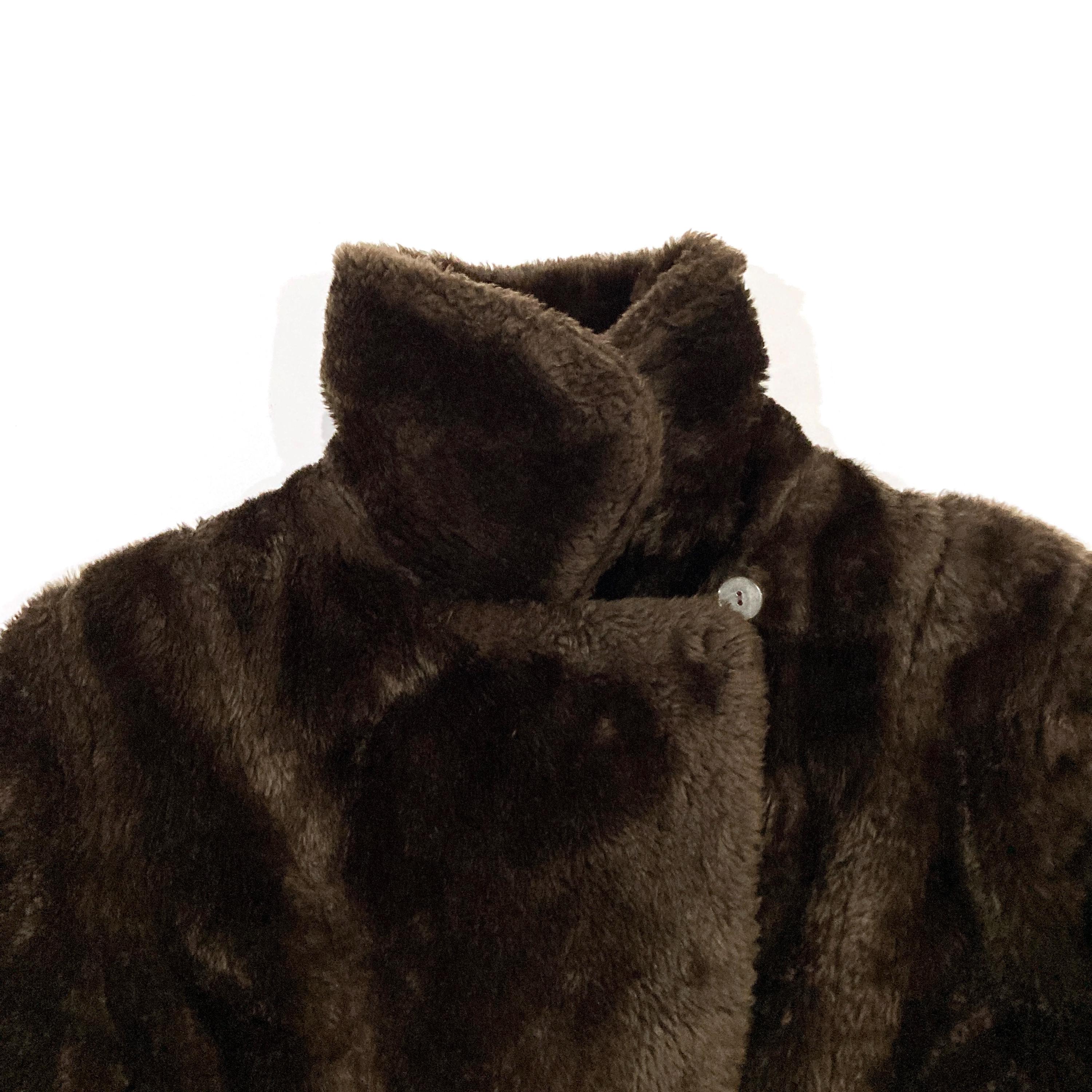 Brown Faux Fur Jacket by White Stag Outerwear - Vintage 1960's