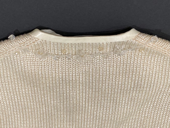Beaded Cardigan Sweater - Hong Kong Fashion, Vint… - image 4