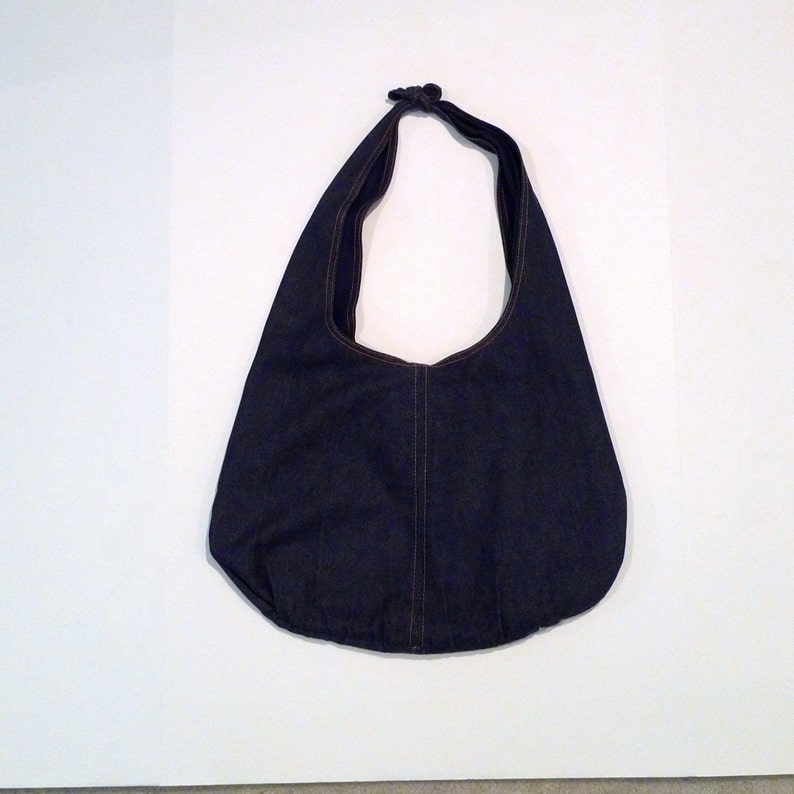 Denim Tote Bag 1970s Vintage Woven Pocket Bag Holiday Fair - Etsy