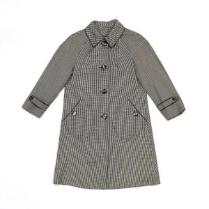 1960s gingham oversize light coat