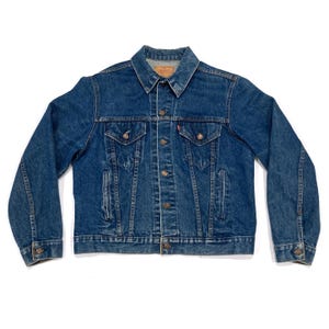 Levi's Denim Jacket / Trucker Jacket - 1980's Mens Size 44