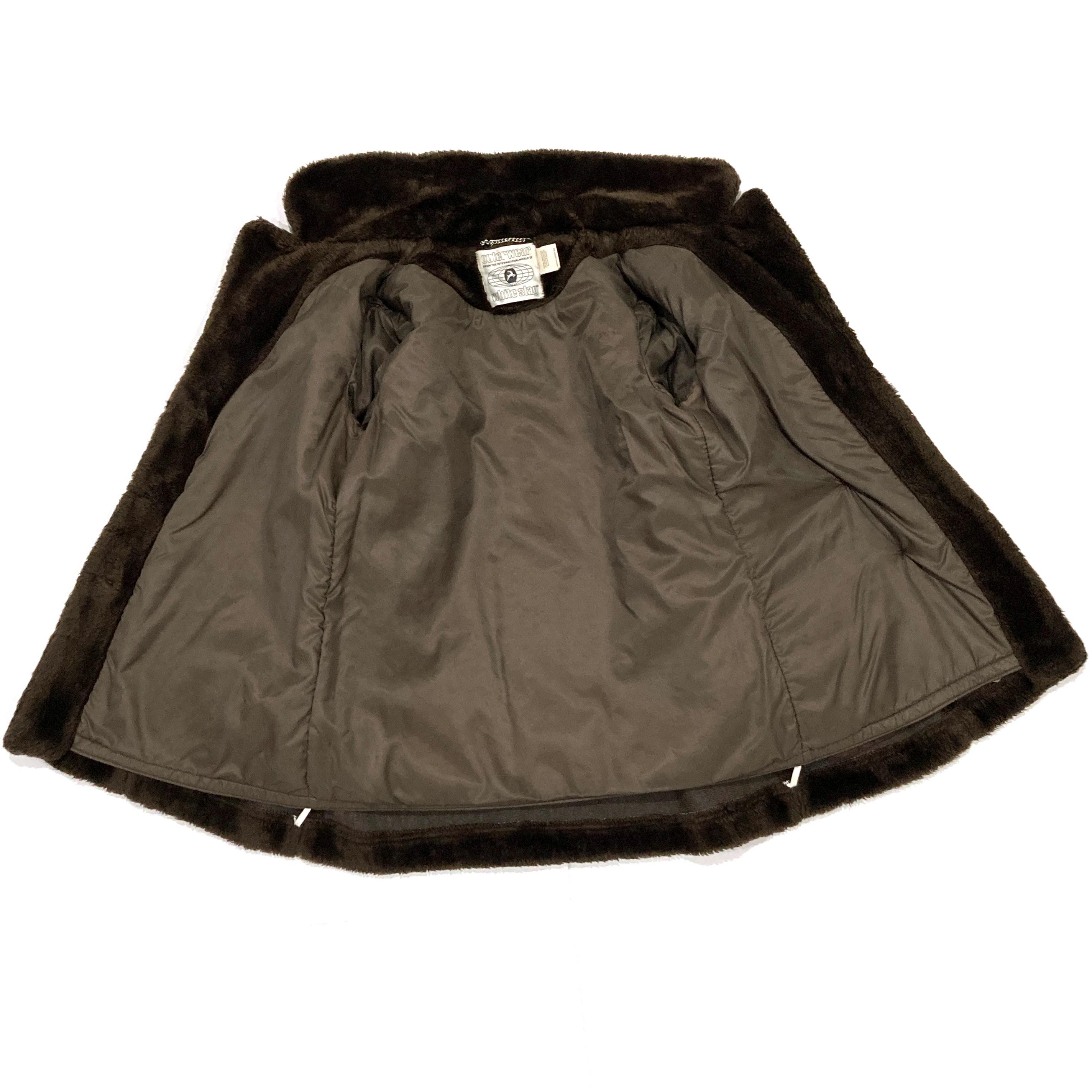Brown Faux Fur Jacket by White Stag Outerwear - Vintage 1960's