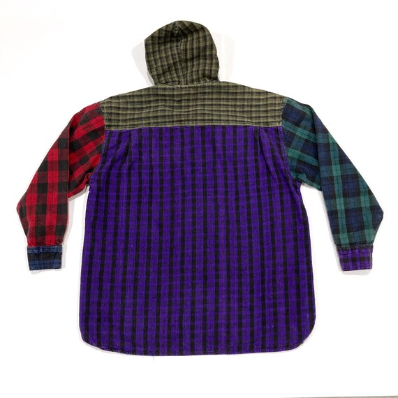 ジャケット・アウター 00s A.P.C. cotton flannel hoodie jacket ZENTHACE Hooded Flannel Jacket Men Sherpa Fleece Lined Full