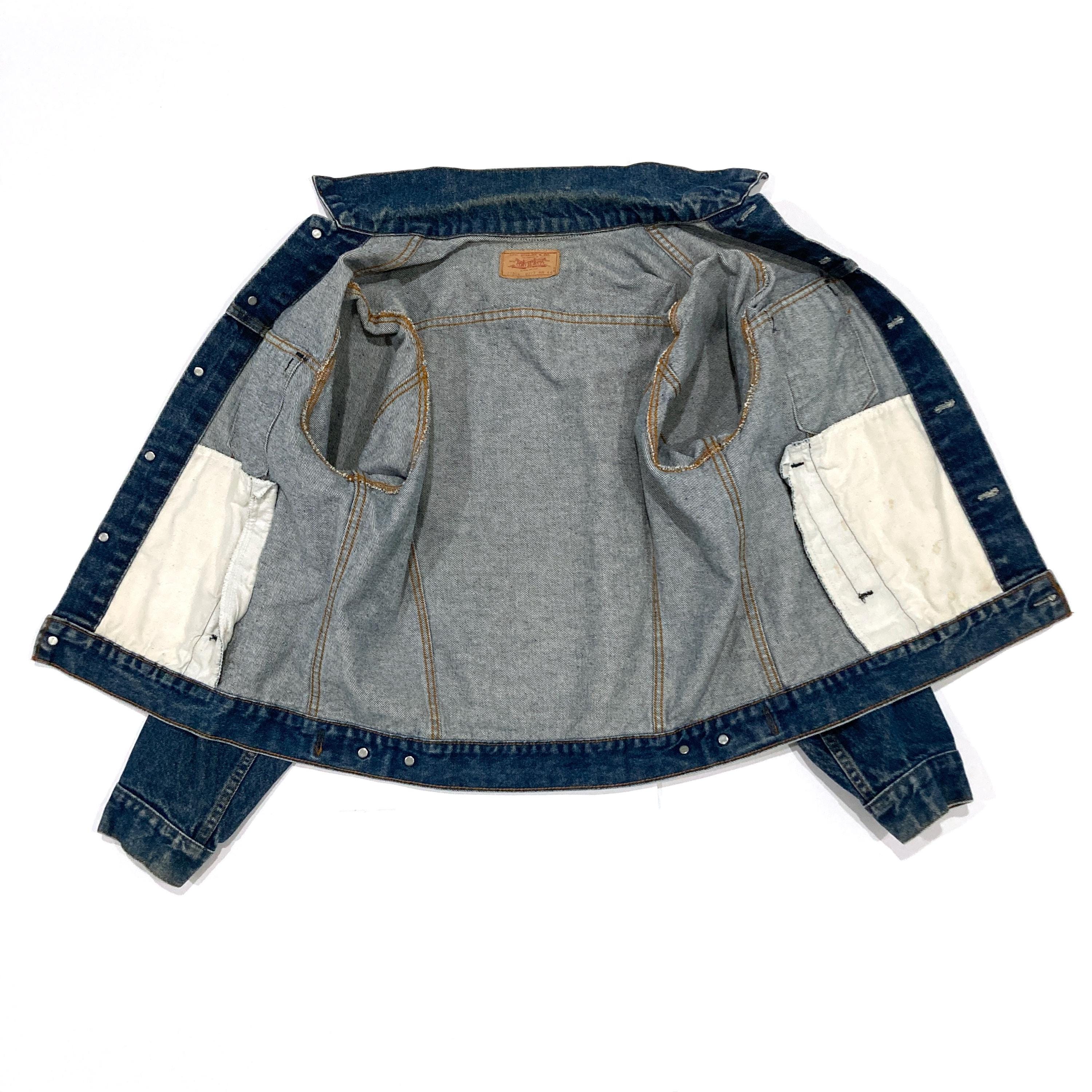 Levi's Denim Jacket / Trucker Jacket - 1980's Mens Size 44