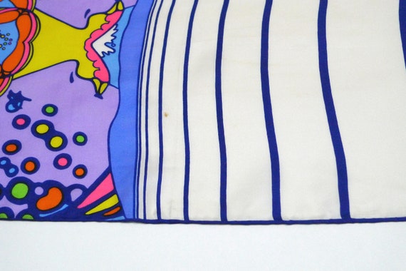 Peter Max Scarf 1960s 1970s Vintage Mod Psychedel… - image 6