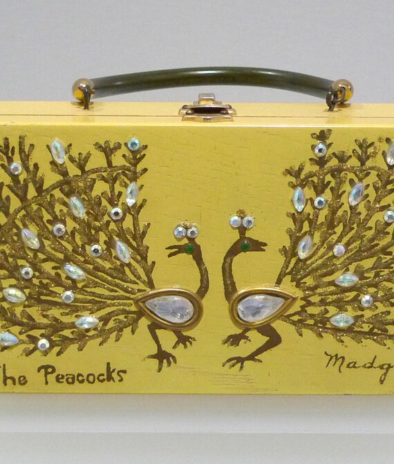 Madge Box Bag - The Peacocks 1960s 1907s Vintage … - image 3