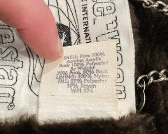 Brown Faux Fur Jacket by White Stag Outerwear - Vintage 1960's