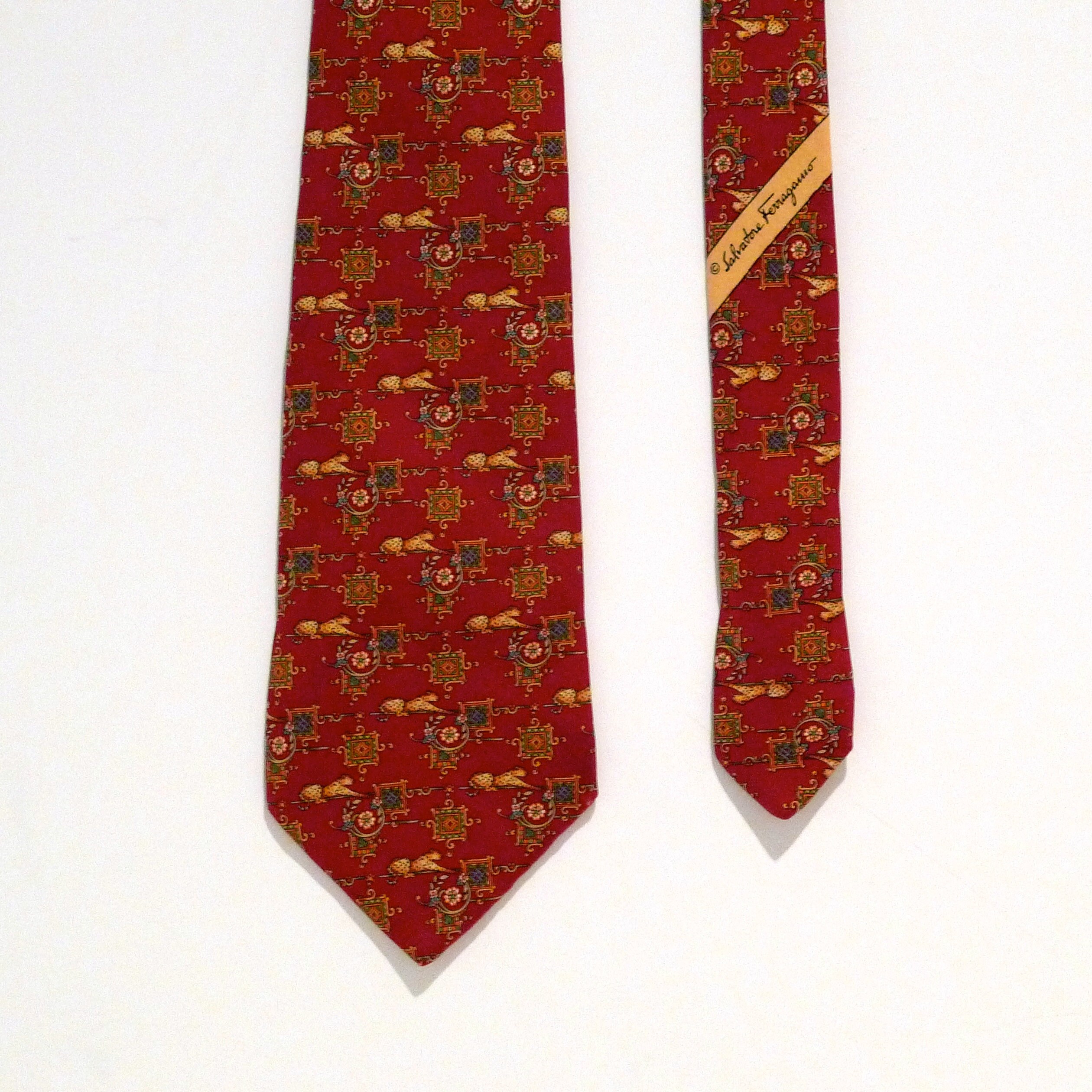 ferragamo silk tie