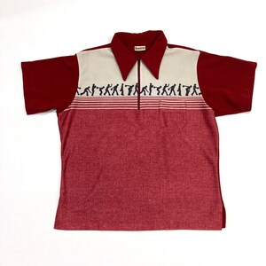 King Louie Creation Bowling Shirt / Polo - Vintage 1970s Mens L