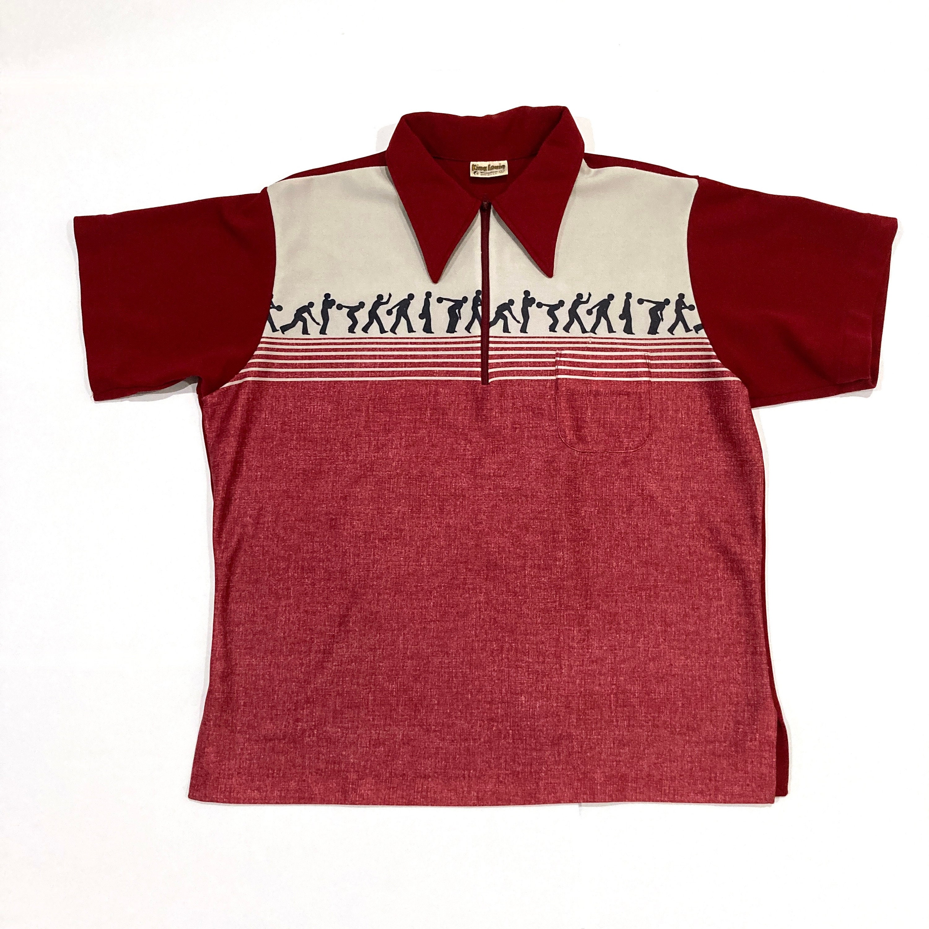 King Louie Creation Bowling Shirt / Polo - Vintage 1970's