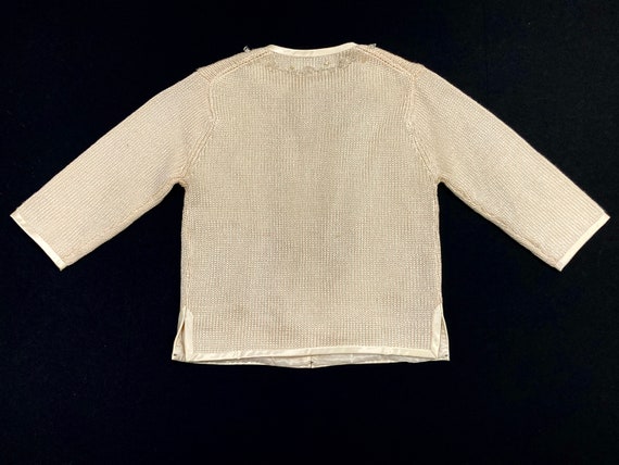 Beaded Cardigan Sweater - Hong Kong Fashion, Vint… - image 5