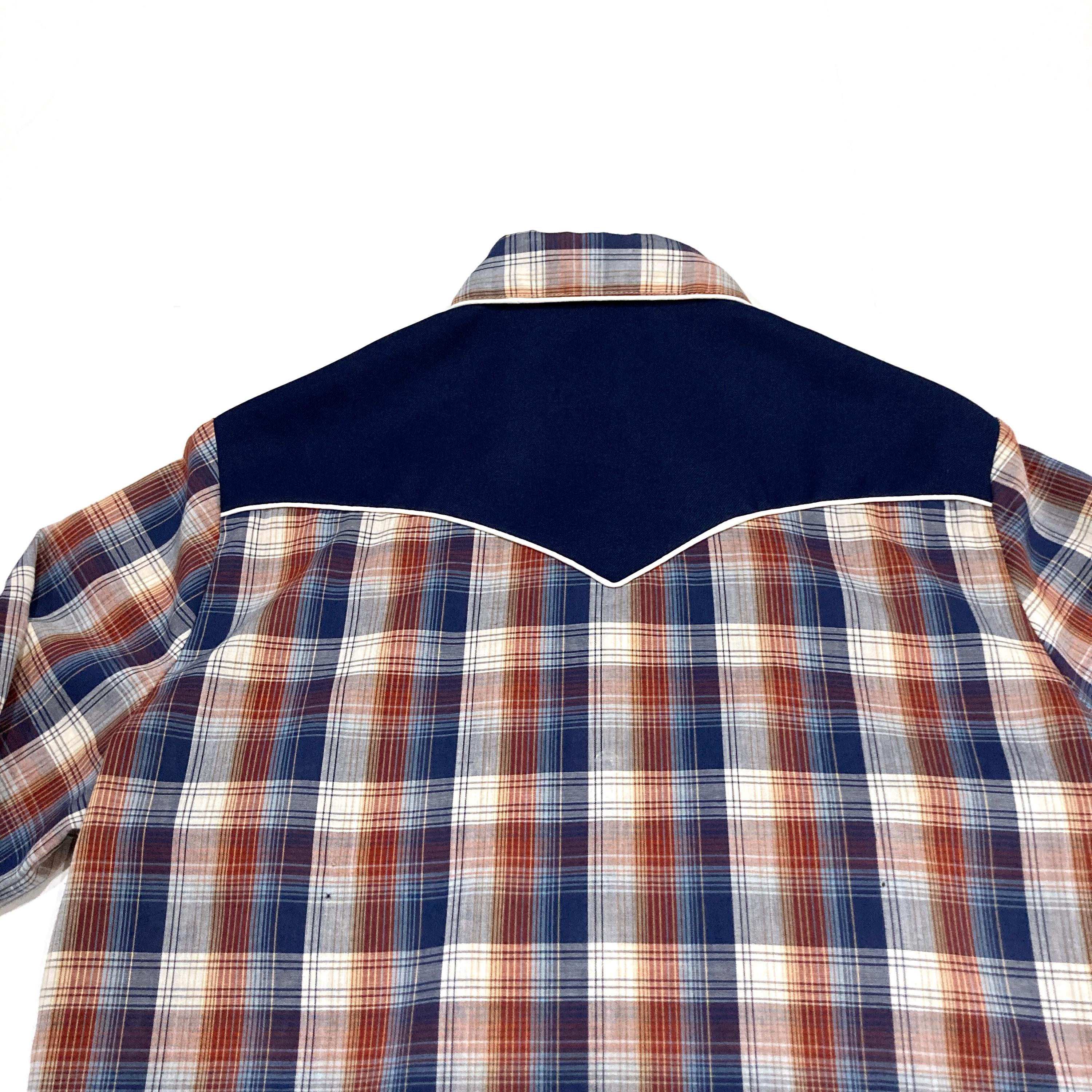 1970s H BAR C PULL OVER SHIRT VTG 70\u0027S H BAR C CALIFORNIA RANCHWEAR WESTERN SHIRT LONG TAIL Sz L Hollywood