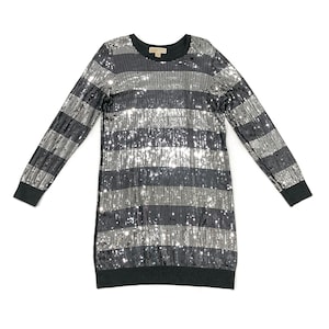 slim fit dress slacks Striped Sequin Dress