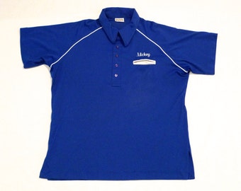 King Louie Bowling Pullover Shirt 1970s - Tulsa Oklahoam, RECO