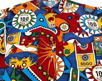 Moschino Pinball Shirt - Love and Peace - Vintage 1990's Italian