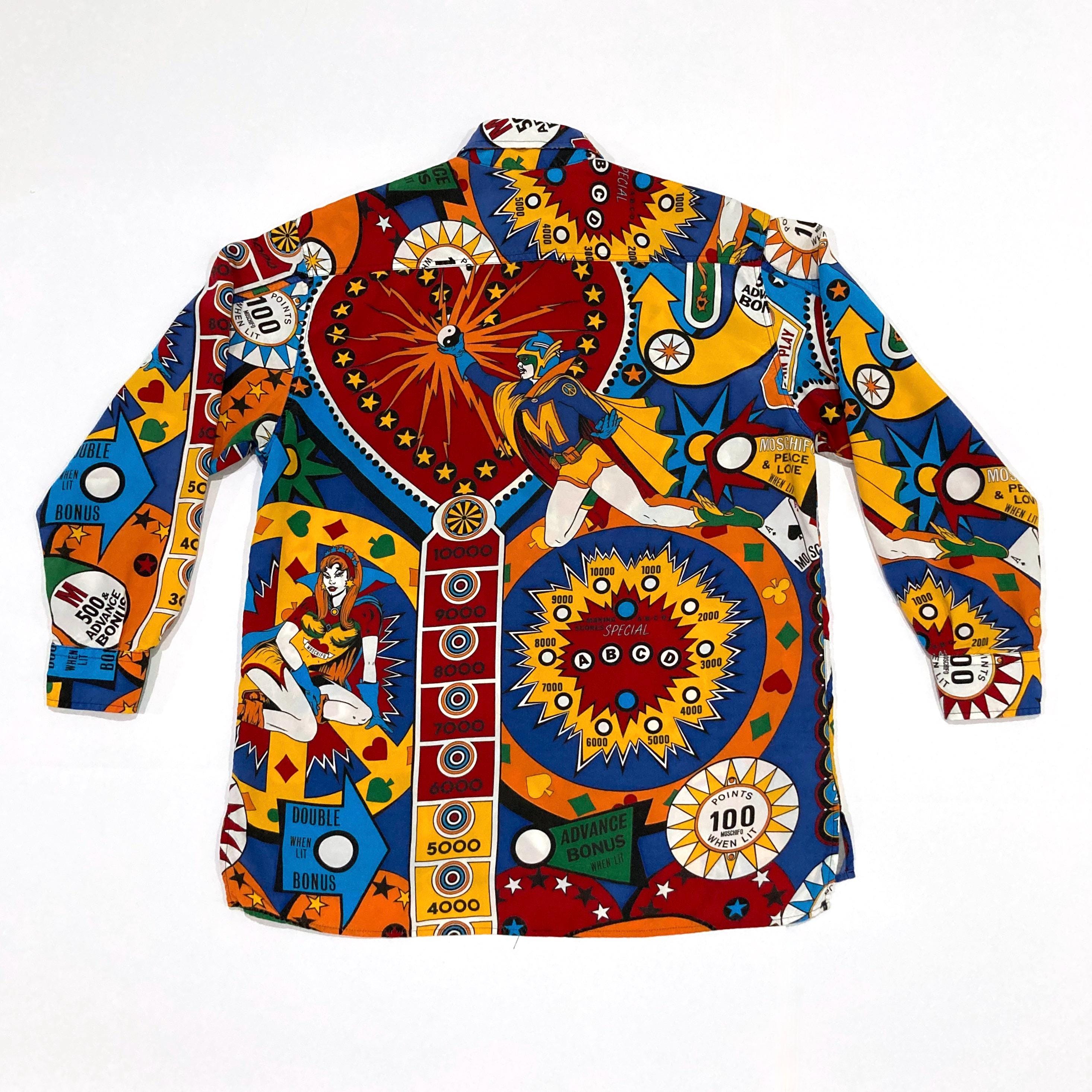 Moschino Pinball Shirt - Love and Peace - Vintage 1990