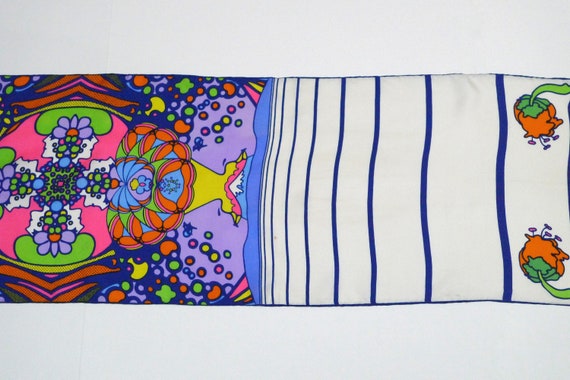 Peter Max Scarf 1960s 1970s Vintage Mod Psychedel… - image 4