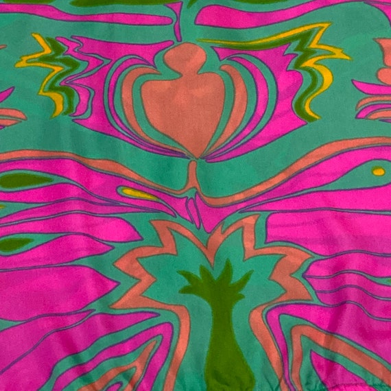 Psychedelic Cropped Silk Blouse by Eddy George Vi… - image 9