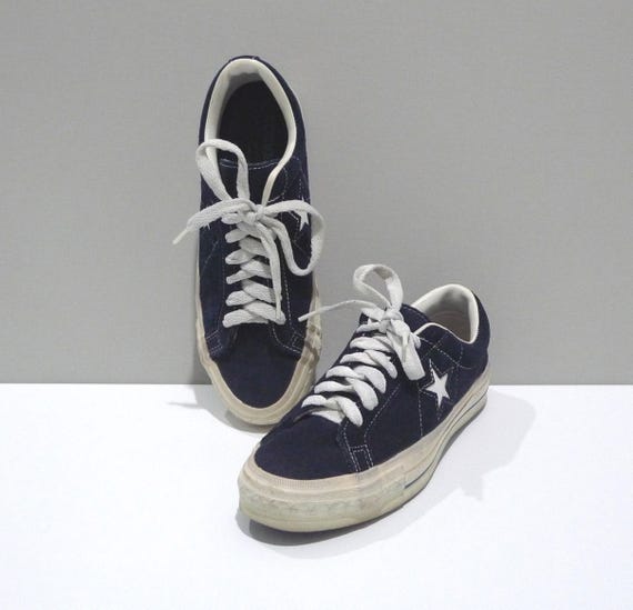 Converse One Star - Blue Suede - 1990s - Men's Size 7 All Star