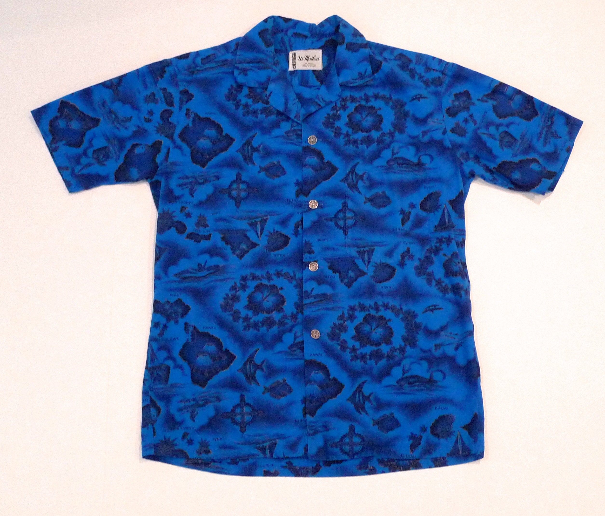 Ui Maikai Hawaiian Shirt 1960s Vintage Hawaii Polynesian Aloha - Etsy