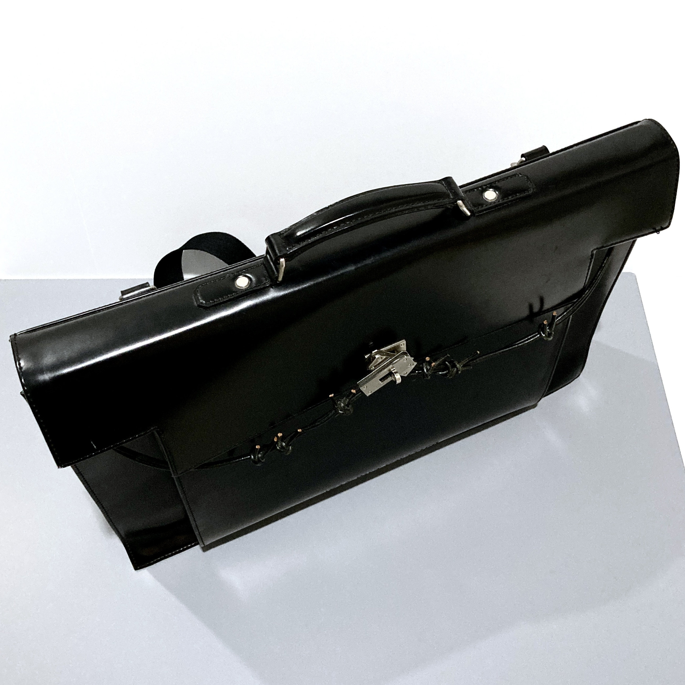 Jean Paul Gaultier Leather Briefcase Computer Bag Vintage 2000's