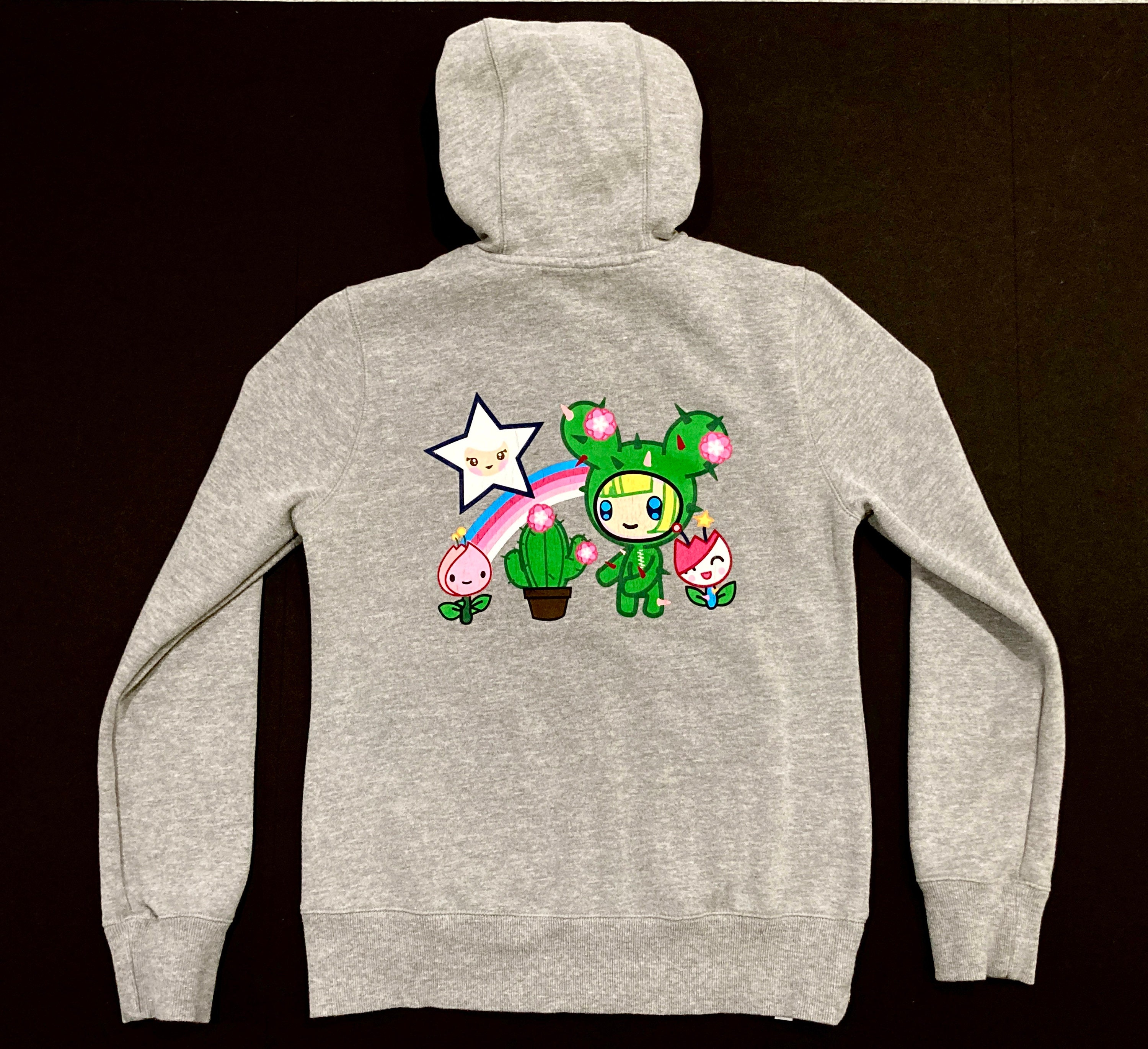 Tokidoki Hoodie - Cactus Pals Flowers & Star Friends - Vintage Zip