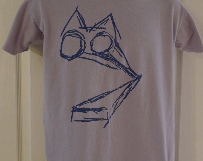 Vintage R.E.M. Tshirt 1985 What Noisy Cats Are We Large Purple Print