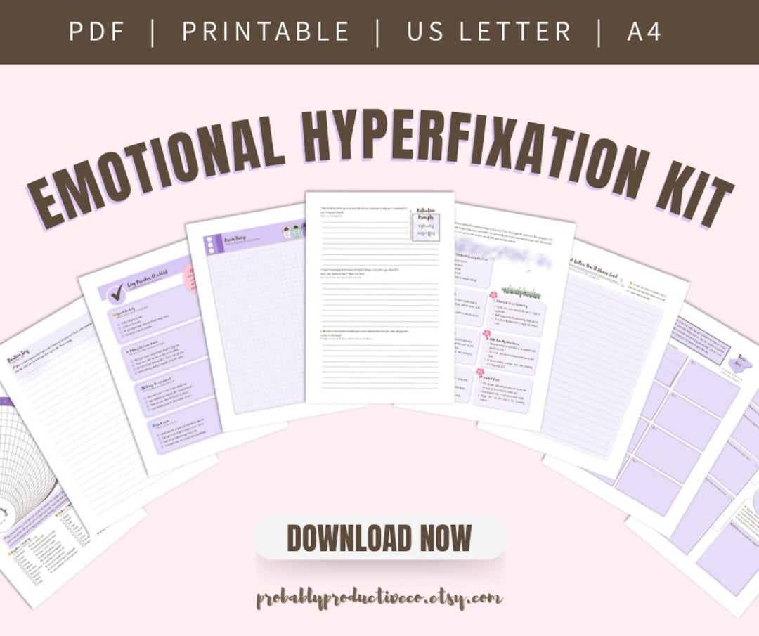 ADHD Hyperfixation Toolkit | Digital Goodnotes Insert & Printable - Etsy