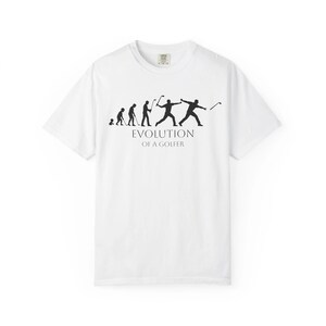 Evolution of Golf - Unisex - Black Graphic Tee
