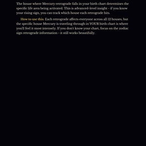 Mercury Retrograde Survival Guide PDF | Fillable Astrology Workbook | Zodiac Journal Prompts | Crystal & Herb Guide | Instant Download